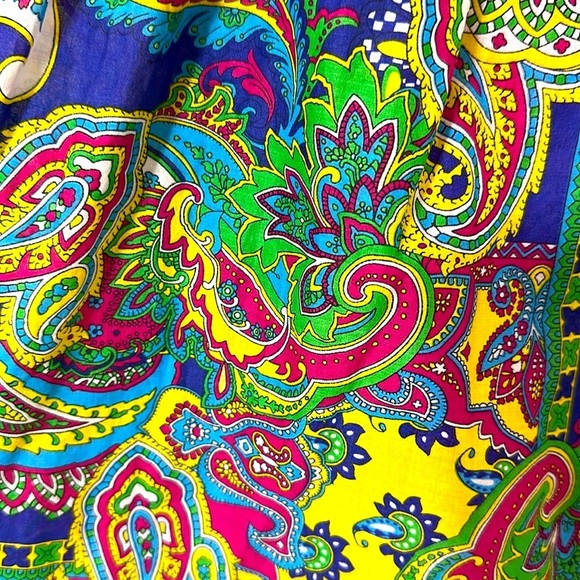 Lauren Ralph Lauren Patchwork Multicolored Paisley Skirt Sz 2X Cottagecore Boho - Picture 4 of 8